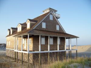 A house on the beach in the OBX